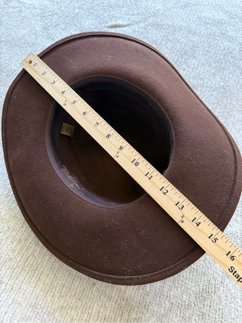 Bailey Brown Wool Western Cowboy Hat‎ Large Made In USA Vintage Classic